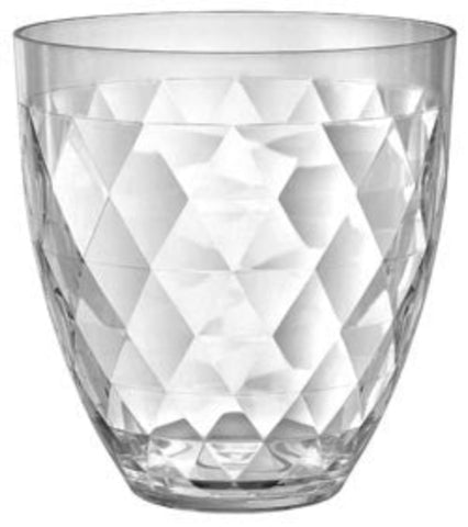 This clear acrylic diamondback container has "elegant" written all over it. 