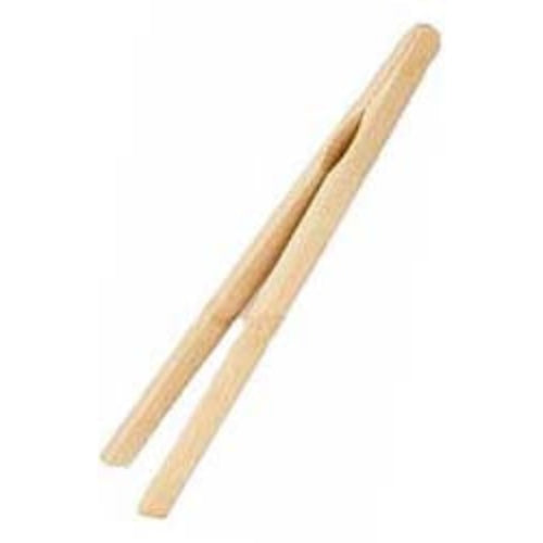 Natural bamboo tong. 6 1/2 inches long. Great for gummy candies.